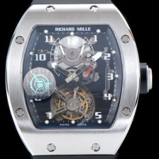레플리카 [리차드밀레] 남성용 최초의 모델 RM001 투르비용 컬렉션UP!! 새틴 폴리쉬드 블랙&스켈레톤 다이얼 아시안 투어빌론 탑재 무브먼트 RIC0401  