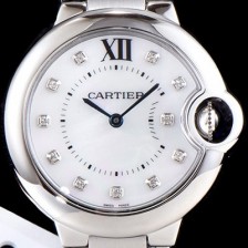 레플리카 [까르띠에] 여성용 발롱블루 드 까르띠에 스위스 쿼츠 화이트 큐빅다이얼 CAR0310  