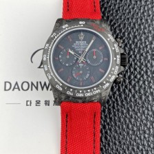 레플리카 [로렉스]남성용 데이토나 DIW 포지드카본 커스텀 40미리 크로노그래프 오토매틱 Cal.4130 무브먼트 블랙 다이얼 rol5643  