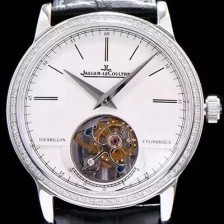 레플리카 [예거르쿨트르] 남성용 마스터 화이트 다이얼 투어빌론 무브먼트 JAG4250  