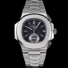 레플리카 [파텍필립] 남성용 노틸러스 5980/1A-001 오토매틱 Cal.CH 28-520 C 타입 40.5mm 메탈줄 블루 다이얼 pat2226  