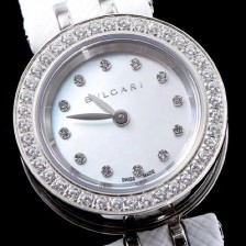 레플리카 [불가리] 여성용 비 제로원 화이트 다이얼 쿼츠 무브먼트 BVL4204  