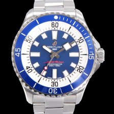레플리카 [브라이틀링 뉴 다이버워치] 남성용 슈퍼오션 44mm 오토매틱 ETA2824-2 타입 크로노미터 메탈줄 세라믹베젤 블루다이얼 bre0268  