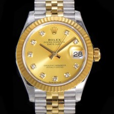 레플리카 [로렉스] 여성용 2021신상 데이져스트 오토매틱 ETA-2688 31mm 18K옐루골드 메탈줄 골드 다이얼 rol06482  