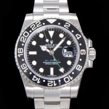 레플리카 [로렉스] 남성용 904L 스틸!! 2022신형 지엠티 마스터II 116710LN-78200 듀얼 타임 24시간 회전 베젤 신형 Cal. 3186 오토매틱 무브먼트 블랙 다이얼 브레이슬릿 ROL03160  