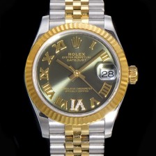 레플리카 [로렉스] 여성용 2021신상 데이져스트 오토매틱 ETA-2688 31mm 18K옐루골드 메탈줄 그린 다이얼 rol93201  