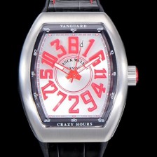 레플리카 [프랭크뮬러] 남성용 뱅가드 오토매틱 CZ02타입 44미리 가죽줄/스트랩 화이트다이얼 실버다이얼 FRA73695  