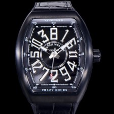 레플리카 [프랭크뮬러] 남성용 뱅가드 오토매틱 CZ02타입 44미리 PVD코팅 케이스 가죽줄/스트랩 블랙다이얼 FRA73831  