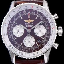 레플리카 [브라이틀링] 남성용 네비타이머 크로노그래프 브라운 다이얼 오토매틱 무브먼트 BRE0410  