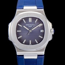 레플리카 [파텍필립]남성용 노틸러스 5711/1A-010 러버밴드 Cal.324 S C타입무브 오토매틱  40미리 블루그레이톤 다이얼 PAT74796  