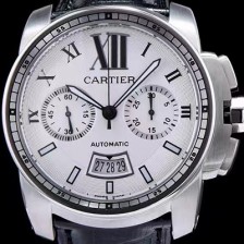 레플리카 [까르띠에] 남성용 칼리브더 까르띠에 화이트 다이얼 오토매틱 무브먼트 CAR0017  