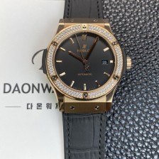 레플리카 [휴블렛] 남성용 클래식 퓨전 542.OX.1181.LR.1104 18K 로즈골드 42mm 오토매틱 2892타입 블랙 다이얼 hub2148  