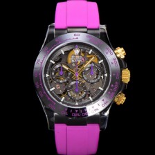 레플리카 [로렉스]남성용 데이토나 세라믹 베젤 40mm 크로노그래프 오토매틱 Cal.4130 무브먼트 스켈레톤 다이얼 rol5378  