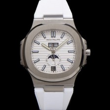 레플리카 [파텍필립] 남성용 노틸러스 5726/1A-010 오토매틱 Cal.324 타입 40.5mm 우레탄줄 화이트 다이얼 pat2220  