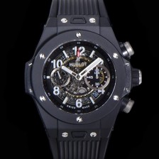 레플리카 [휴블렛] 남성용 빅뱅 유니코 45mm 오토매틱 HUB1242타입 PVD제질 러버줄 스켈래톤 다이얼  hub5113  