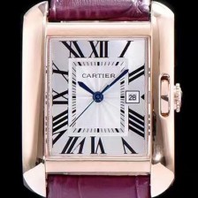 레플리카 [까르띠에] 남성용 탱크 화이트 다이얼 쿼츠 무브먼트 CAR0055  