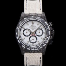 레플리카 [로렉스] 남성용 데이토나 DIW 포지드카본 커스텀 40미리 크로노그래프 오토매틱 Cal.4130 무브먼트 화이트 다이얼 ROL79459  