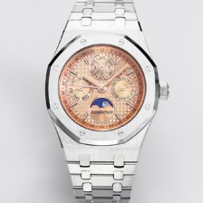 레플리카 [오데마피게] 남성용 로얄오크 26574 퍼페츄얼 캘린더 문페이즈 41mm 로즈골드 다이얼 신형 5134 오토매틱 무브먼트 aud4207  