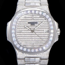 레플리카 [파텍필립] 남성용 노틸러스 5719/10G-010 보석/큐빅 셋팅 오토매틱 Cal.324 S C 타입 40미리 메탈 보석다이얼 PAT74089  