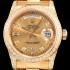 레플리카 [로렉스] 남성용 오이스터 퍼페츄얼 118348 데이데이트 최상급쥬얼 다이아몬드 세팅 18K 옐로우 골드 브레이슬릿 오토매틱 무브먼트 ROL0300  