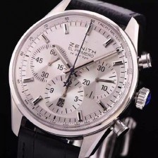 레플리카 [제니스] 남성용 엘 프리매로 03.2110.40001.C498화이트 다이얼 오토매틱 무브먼트 실버다이얼 ZEN4222  