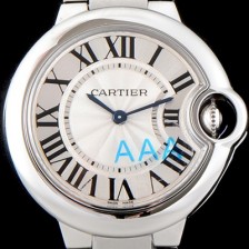 레플리카 [까르띠에] 남성용 발롱블루 드 까르띠에 W6920084 28-33-36mm 사이즈 화이트 실버 썬더스트 다이얼 브레이슬릿 스위스 정품 쿼츠 무브먼트 CAR0023  