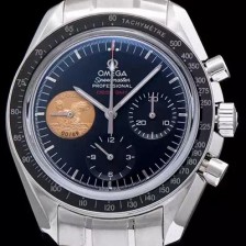 레플리카 [오메가] 남성용 스피드마스터 아폴로 II 블랙 다이얼 핸드 와인딩 무브먼트 OMG0003  