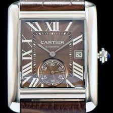레플리카 [까르띠에] 남성용 탱크 브라운 다이얼 오토매틱 무브먼트 CAR0521  