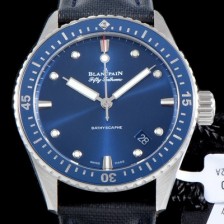 레플리카 [블랑팡] 남성용 피프티 패덤스 5100-1140-O52A 바티스카프 칼리버1315 다이버 워치 블루 다이얼 오토매틱 무브먼트 BLA4230  