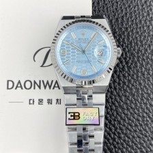 레플리카 [로렉스] 남성용 랜드드웰러 m127236 플래티넘 플랫 주빌리 36mm 오토매틱 Cal.7135타입 아이스 블루 다이얼 rol5637  