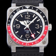 레플리카 [벨엔로스] 남성용 BR-03 인스트루먼트 PVD블랙코팅 오토매틱 9015무브먼트 42미리 러버우테탄줄 화이트다이얼 BEL72614  