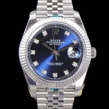 레플리카 [로렉스] 남성용 904L스틸!! 2022신형 데이저스트 41mm II m126334 블루 다이얼 큐빅 인덱스 스틸 브레이슬릿 신형 Cal.3235 오토매틱 무브먼트 ROL06134  