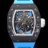 레플리카 [리차드밀레] 남성용 RM055 NTPT 카본케이스 기계식 수동형 50미리 스켈레톤 블루다이얼 RIC09615  