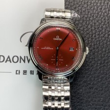 레플리카 [오메가] 남성용 드빌 스몰 434.10.41.20.11.001 세컨즈 마스터 크로노미터 41mm 오토매틱 Cal.8802 타입 버건디 다이얼 omg0213  