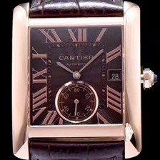 레플리카 [까르띠에] 남성용 탱크 브라운 다이얼 오토매틱 무브먼트 CAR0012  
