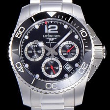 레플리카 [론진]남성용 하이드로콘퀘스트 다이버워치 43mm 크로노그래프 기능 블랙다이얼 LAN58555  