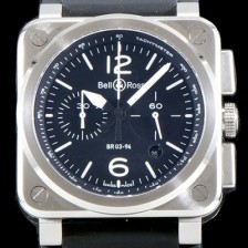 레플리카 [벨엔로즈] 남성용 인스트루먼트 BR 03-94 STEEL 크로노그래프-스틸42mm 블랙 다이얼 오토매틱 무브먼트 BEL4250  