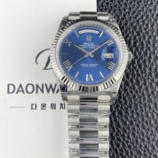 레플리카 [로렉스] 남성용 New 데이데이트 m228239-0007 40mm 오토매틱 Cal.3255타입 블루 로만 다이얼 rol5634  