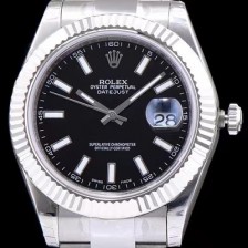 레플리카 [로렉스] 남성용 데이져스트 스위스 3136 오토매틱 무브먼트 블랙 다이얼 ROL0101  