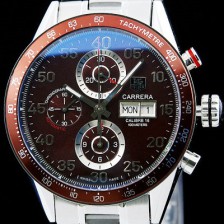 레플리카 [태그호이어] 남성용 까레라 칼리버 16 크로노그래프 오토매틱 브라운 다이얼 TAG4205  