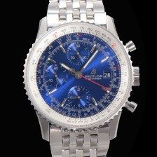 레플리카 [브라이틀링] 남성용 네비타이머 크로노그래프 ETA7750-2 타입 오토매틱 41mm 메탈줄 블루다이얼 bre5935  