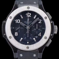 레플리카 [휴블렛] 남성용 빅뱅 301.CT.130.RX 아이스뱅 크로노그래프 플랫 블랙 메트 다이얼 오토매틱 무브먼트 HUB4142  