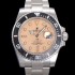 레플리카 [로렉스] 남성용 신형 케이스 업그레이드 러스털러스 스틸 재질 !서브마리너 오토매틱 Cal.3135 40mm  카본 베젤 메탈줄 핑크 골드다이얼 rol49206  