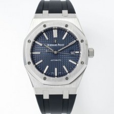 레플리카 [오데마피게] 남성용 15400ST.OO.1220ST.03 로얄오크 41mm 오토매틱 Cal.3120무브먼트 블루 와플 다이얼 aud6533  