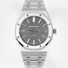 레플리카 [오데마피게] 남성용 하이엔드 로얄오크 15400ST.OO.1220ST.04 오토매틱 Cal.3120타입 41mm 그레이 와플 다이얼 aud6565  