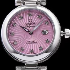 레플리카 [오메가] 여성용 드빌 핑크 다이얼 오토매틱 무브먼트 OMG0344  