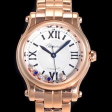 레플리카 [쇼파드] 여성용 해피스포츠 다이아몬드 오토매틱 A2892-2 타입 30mm 금장시계 메탈줄 화이트다이얼 cho62870  