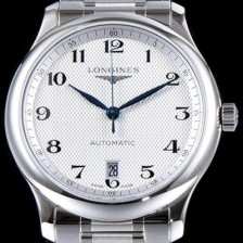 레플리카 [론진] 남성용 워치메이킹 트래디션!! 마스터 컬렉션 L2.628.4.78.6 라운드형 38.5MM 데이트 UP!! 실버 발리콘 다이얼 브레이슬릿 오토매틱 무브먼트 LON0405  