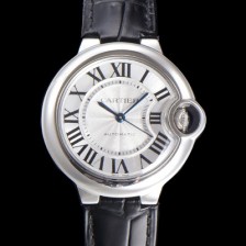 레플리카 [까르띠에] 여성용 신상 발롱블루 W6920085 가죽줄 화이트 다이얼 33mm 오토매틱 무브먼트 CAR0147  