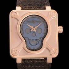 레플리카 [벨앤로즈] 남성용시계 리얼 브론즈 한정판 에디션 UP !! BR 01-92 오토매틱 브론즈 소재 46mm 가죽줄 블루다이얼 bel8209  